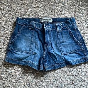 Vintage AEO denim Utility Shorts Flap Pockets Early 2000s